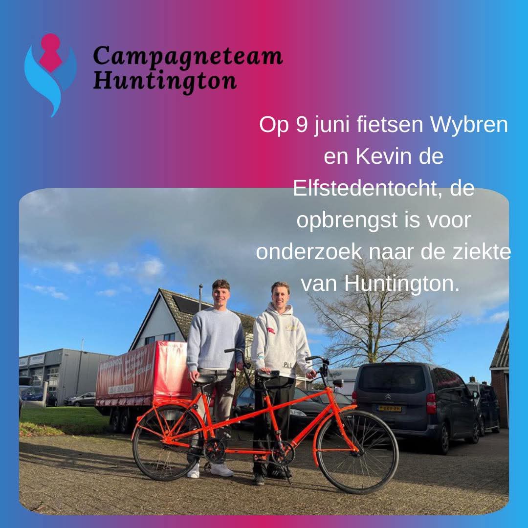 Op een tandem de Elfstedentocht fietsen!