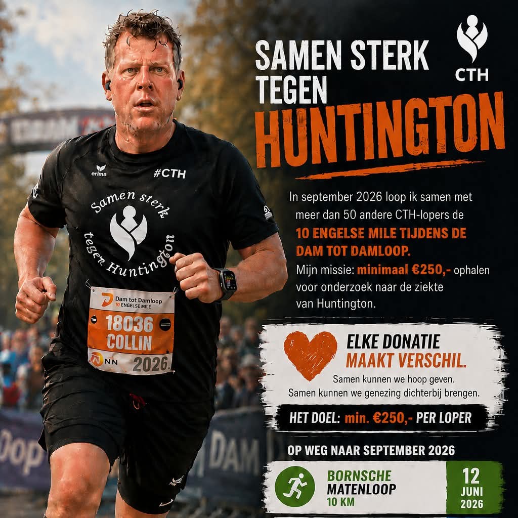 Collin gaat voor Dam tot Dam Loop